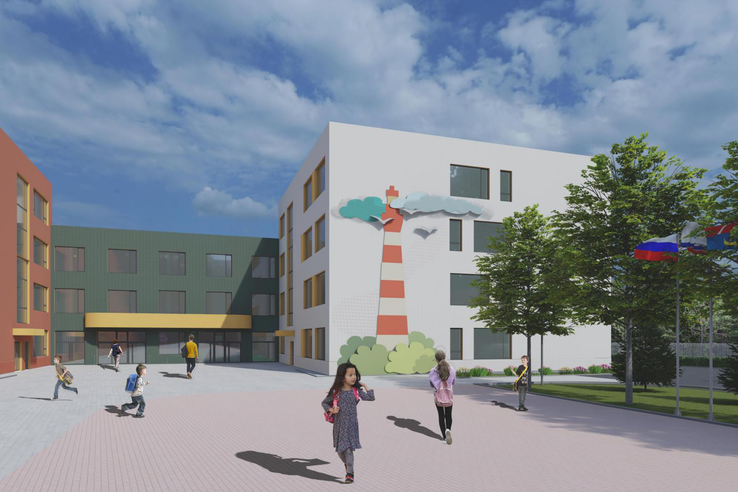 Архитектурный облик школы на 1100 мест в п. Янино-1 одобрен на экспертном совете