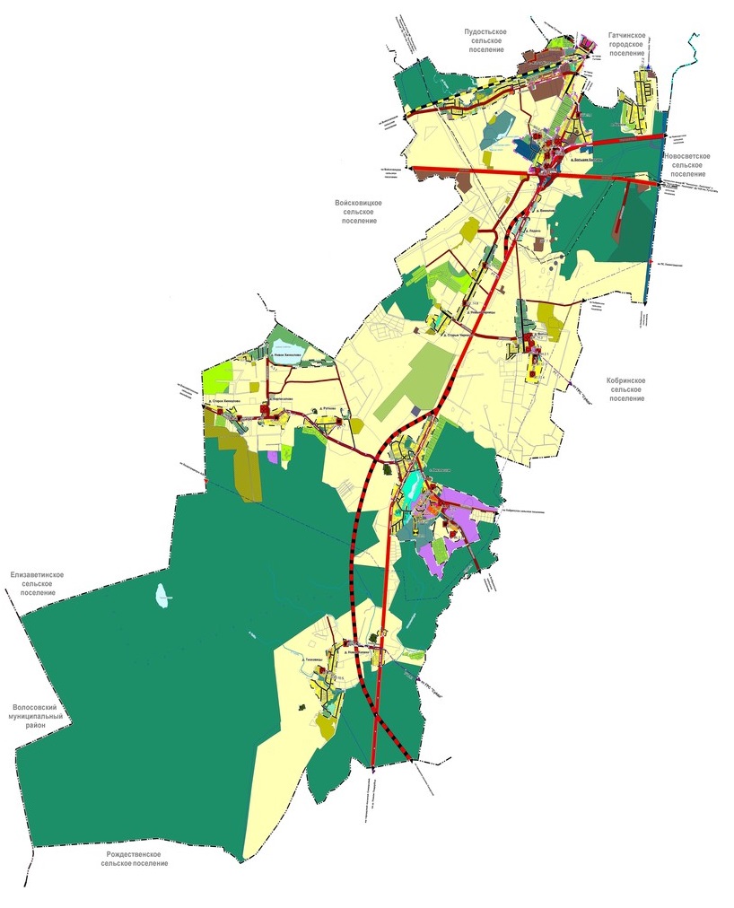 Карта градостроительного зонирования ленинградской области гатчинский район