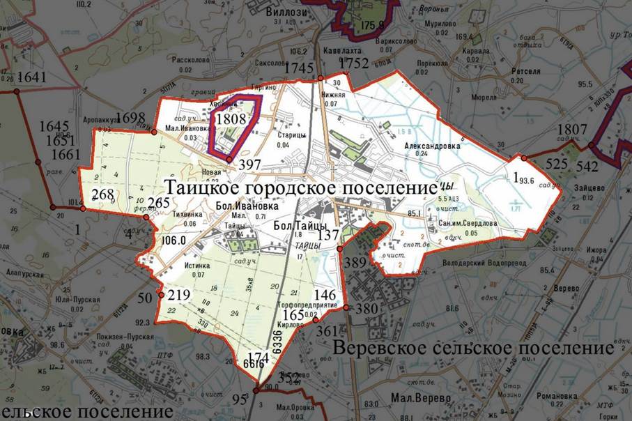 Генеральный план таицкого городского поселения